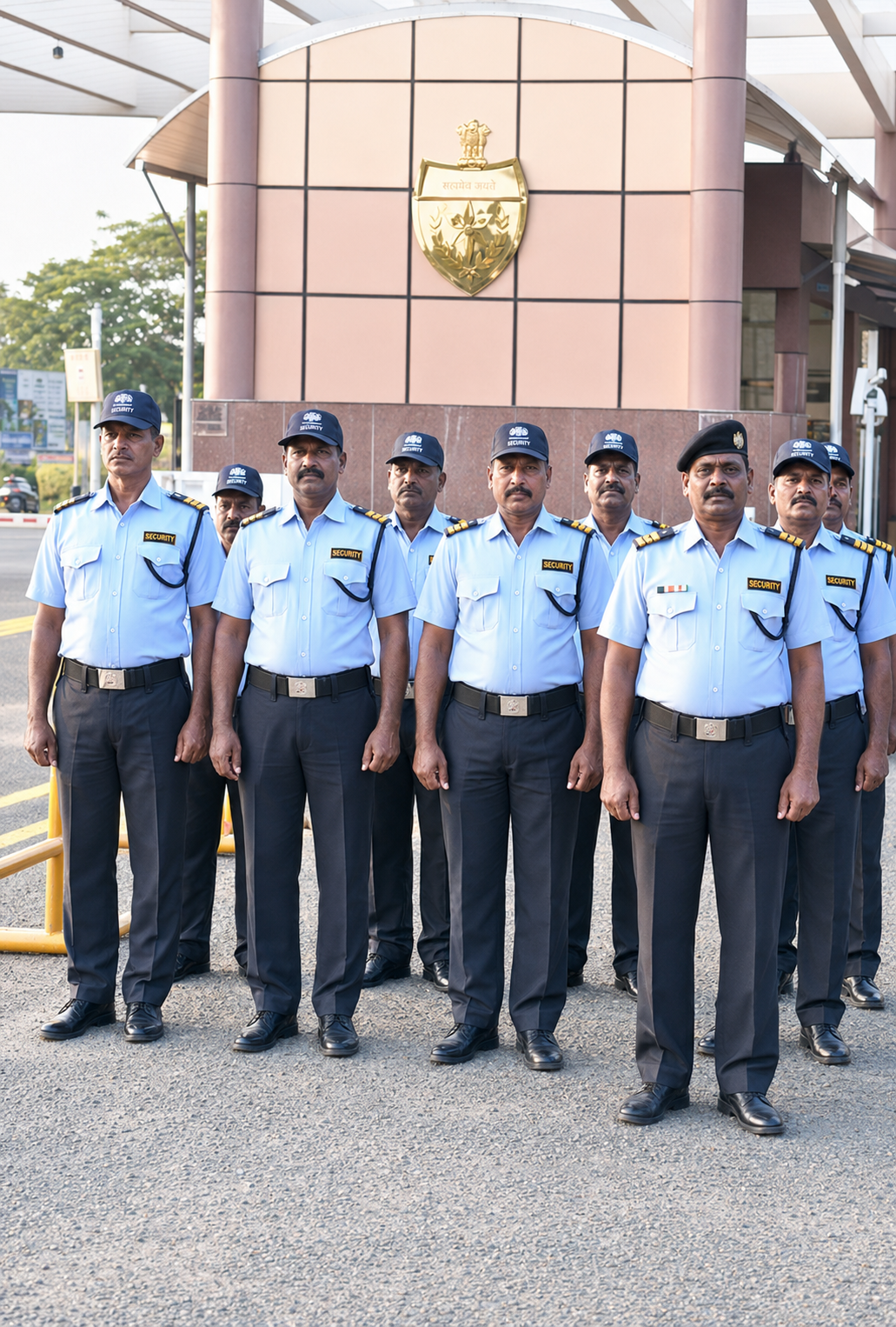 A9 Security personnel at facility entrance